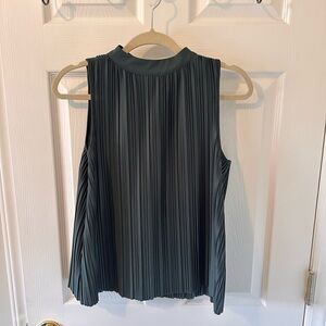 Ann Taylor Pleated Sleeveless Top